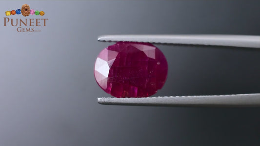 Natural Mozambique Ruby 4.07 Ct Certified