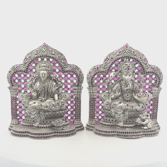 Silver Lakshmi Ganesh – 280 GM