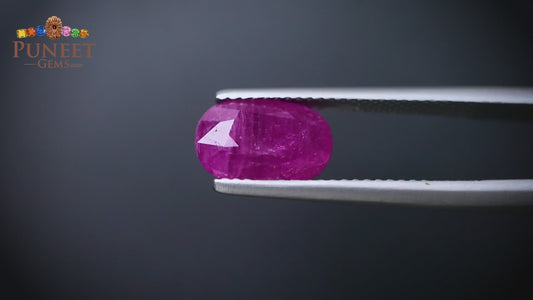 Natural Mozambique Ruby 3.55 Ct Certified