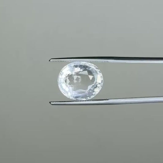 Natural White Topaz 8.02 Ct – Certified Gemstone