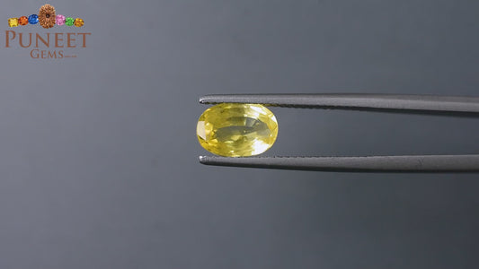 Natural Yellow Sapphire (Pukhraj) 2.64 CT - Certified