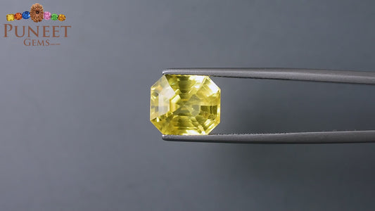 Natural Yellow Sapphire (Pukhraj) 7.90 CT - Certified