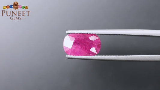Natural Mozambique Ruby 3.68 Ct Certified