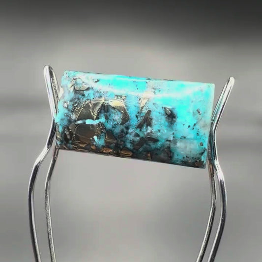 Natural Firoza (Turquoise) 10.47 CT – Certified Gemstone