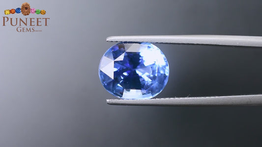 Natural Blue Sapphire (Neelam) 9.08 Ct – Certified