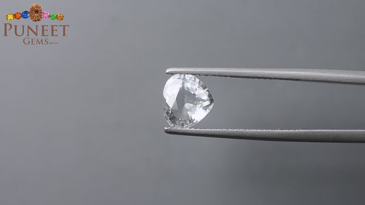 Natural White Sapphire 2.01 Ct – Certified Gemstone