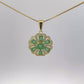 Natural Panna (Emerald) Pendant in 925 Sterling Silver – Certified Budh Stone for Wisdom & Prosperity