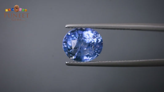 Natural Blue Sapphire (Neelam) 7.06 Ct – Certified