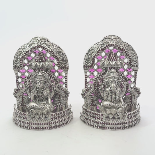 Silver Lakshmi Ganesh – 148 GM