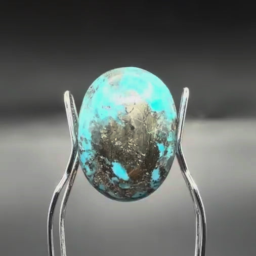 Natural Firoza (Turquoise) 6.71 CT – Certified Gemstone