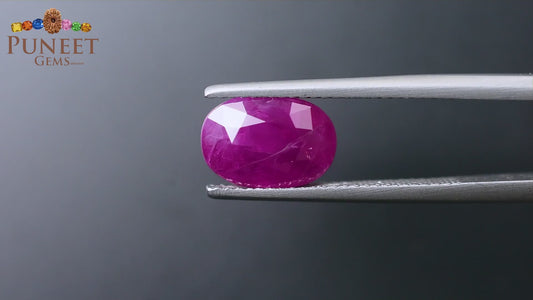 Natural Burma Ruby (Manik) 4.45 CT Certified