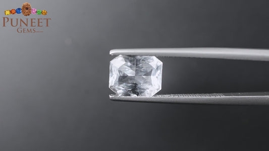 Natural White Sapphire 3.17 Ct – Certified Gemstone