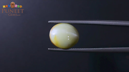 Natural Cat's Eye (Lehsunia) 7.98 CT - Certified