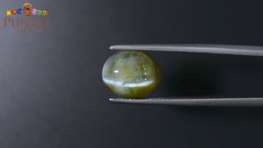 Natural Cat's Eye (Lehsunia) 8.97 Ct – Certified Premium Gemstone