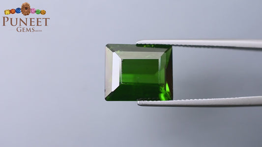 Natural Green Tourmaline 7.91 Ct – Certified Gemstone