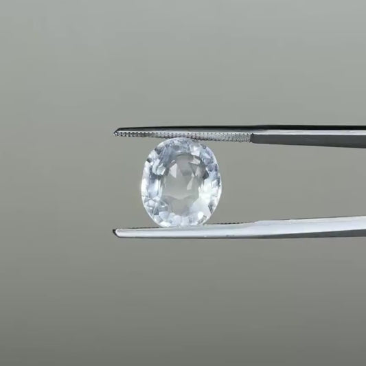Natural White Topaz 6.08 Ct – Certified Gemstone