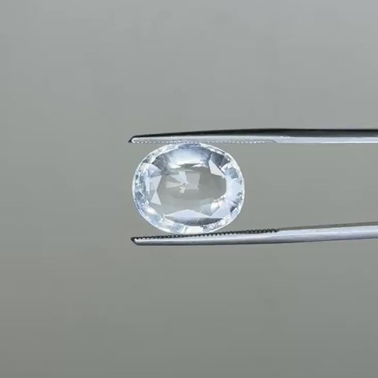 Natural White Topaz 10.11 Ct – Certified Gemstone