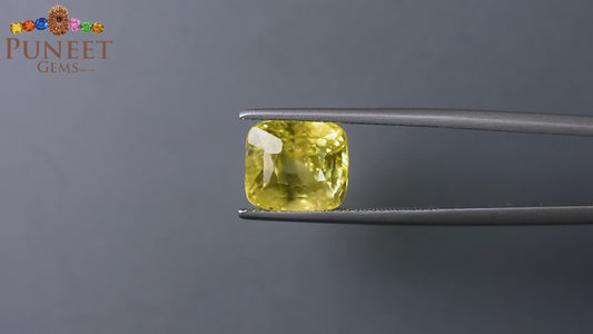 Natural Yellow Sapphire (Pukhraj) 7.90 CT - Certified