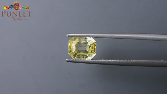 Natural Yellow Sapphire (Pukhraj) 3.80 Ct – Certified Premium Gemstone