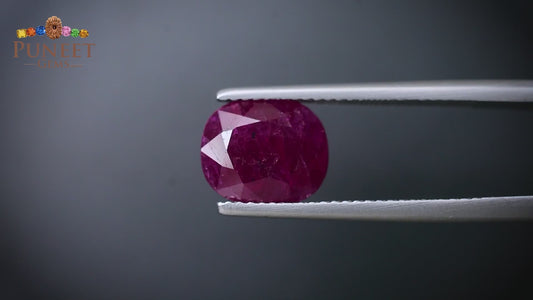 Natural Mozambique Ruby 3.51 Ct Certified