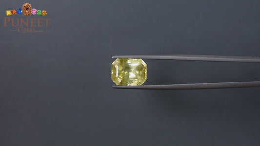 Natural Yellow Sapphire (Pukhraj) 6.96 Ct – Premium Gemstone