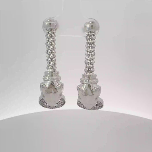 Italian Sterling Silver Earrings – Pure Elegance, Perfectly Crafted 12.580 gm