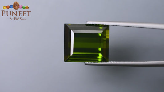 Natural Green Tourmaline 18.14 Ct – Certified Gemstone