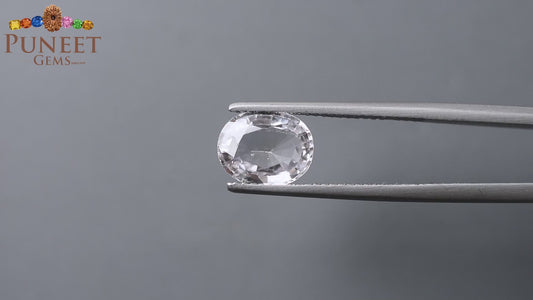 Natural White Sapphire 2.71 Ct – Certified Gemstone