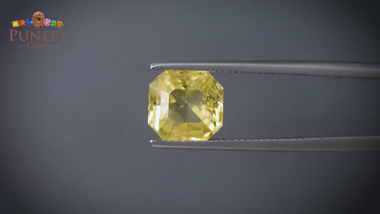 Natural Yellow Sapphire (Pukhraj) 6.14 CT - Certified