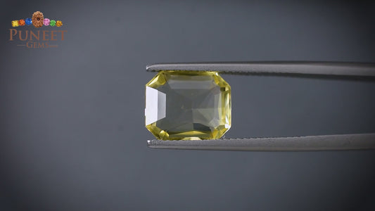 Natural Yellow Sapphire (Pukhraj) 4.17 CT - Certified