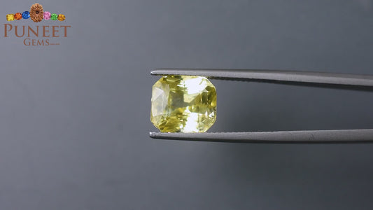 Natural Yellow Sapphire (Pukhraj) 6.97 CT - Certified