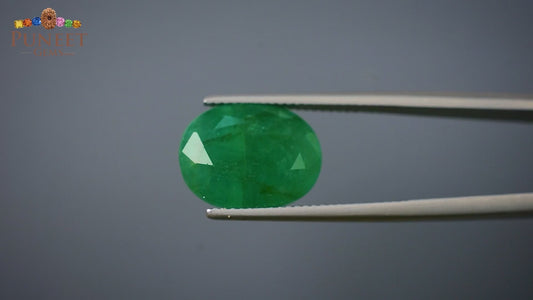 Natural Emerald (Panna) 7.34 CT – Certified Premium Gemstone