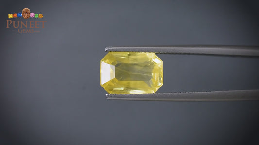 Natural Yellow Sapphire (Pukhraj) 5.82 CT - Certified