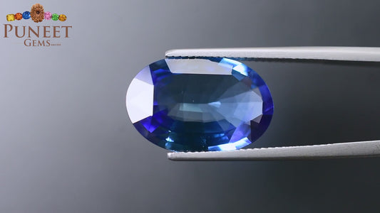 Natural Blue Sapphire (Neelam) 11.07 Ct – Certified