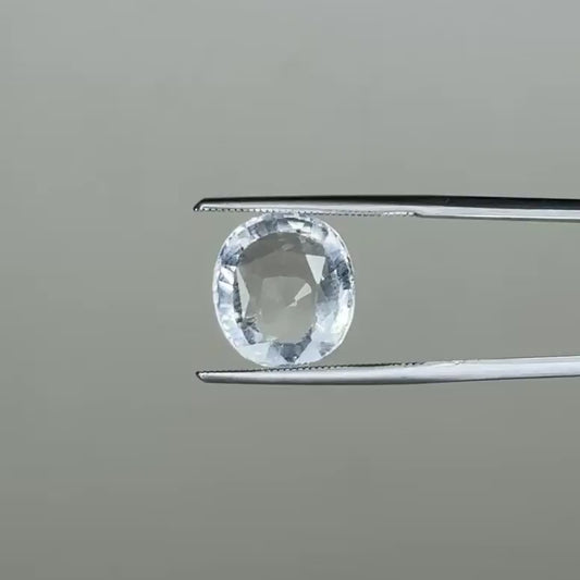 Natural White Topaz 7.41 Ct – Certified Gemstone