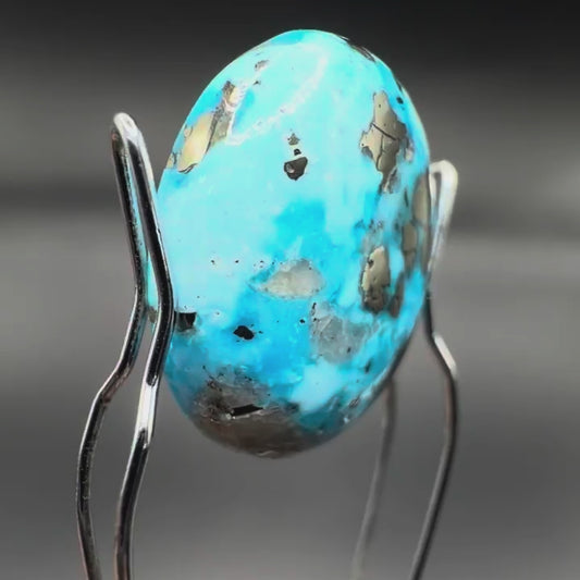 Natural Firoza (Turquoise) 10.85 CT – Certified Gemstone