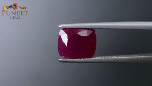 Natural Mozambique Ruby 3.58 Ct Certified