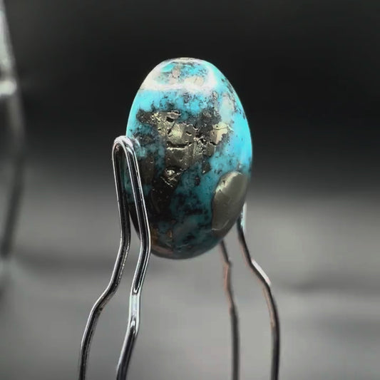 Natural Firoza (Turquoise) 6.73 CT – Certified Gemstone