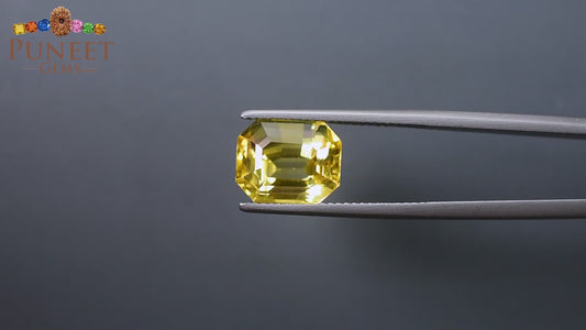 Natural Yellow Sapphire (Pukhraj) 8.55 Ct – Premium Gemstone
