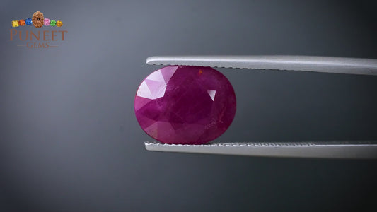 Natural Mozambique Ruby 5.73 Ct Certified