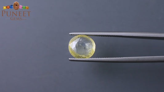 Natural Yellow Sapphire (Pukhraj) 4.62 CT - Certified