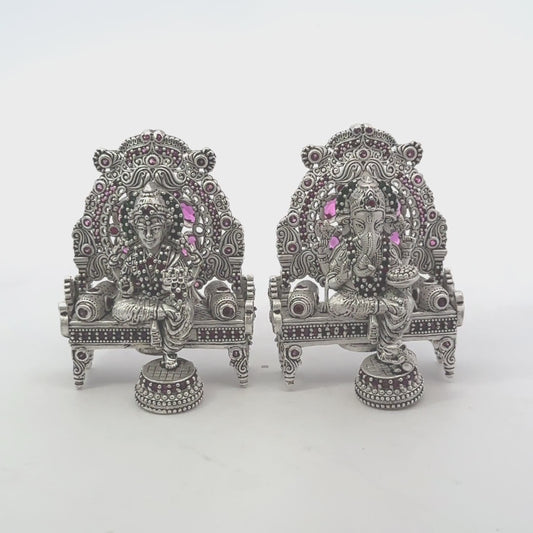 Silver Lakshmi Ganesh – 65 GM
