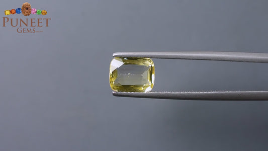 Natural Yellow Sapphire (Pukhraj) 3.02 Ct – Certified Premium Gemstone