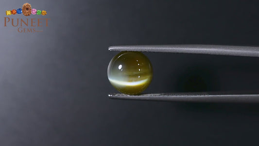 Natural Cat's Eye (Lehsunia) 5.30 Ct – Certified Premium Gemstone