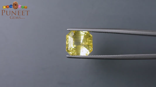 Natural Yellow Sapphire (Pukhraj) 8.00 CT - Certified