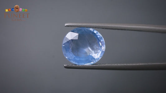 Natural Blue Sapphire (Neelam) 6.69 Ct – Certified