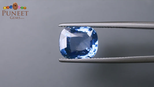 Natural Blue Sapphire (Neelam) 7.17 Ct – Certified