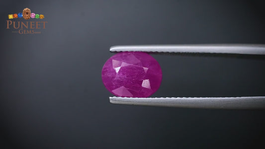 Natural Mozambique Ruby 3.49 Ct Certified