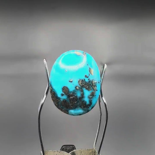 Natural Firoza (Turquoise) 12.45 CT – Certified Gemstone
