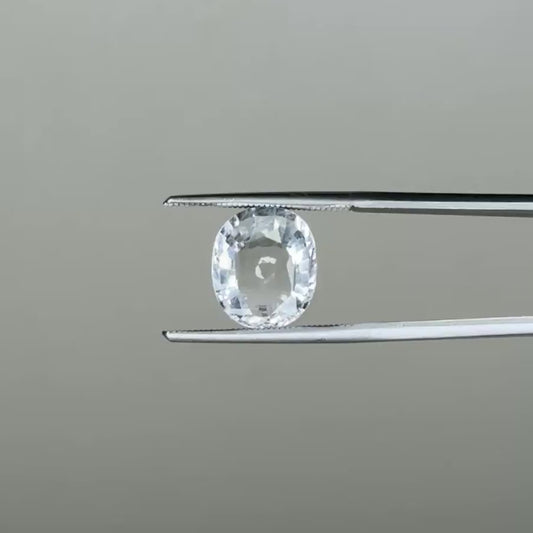 Natural White Topaz 4.73 Ct – Certified Gemstone